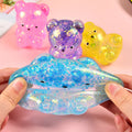 Squishy Ourson Pailleté — Anti-Stress Doux et Scintillant
